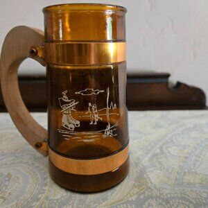 VINTAGE SIESTA WARE ICE SKATING AND DOWN HILL SKIING